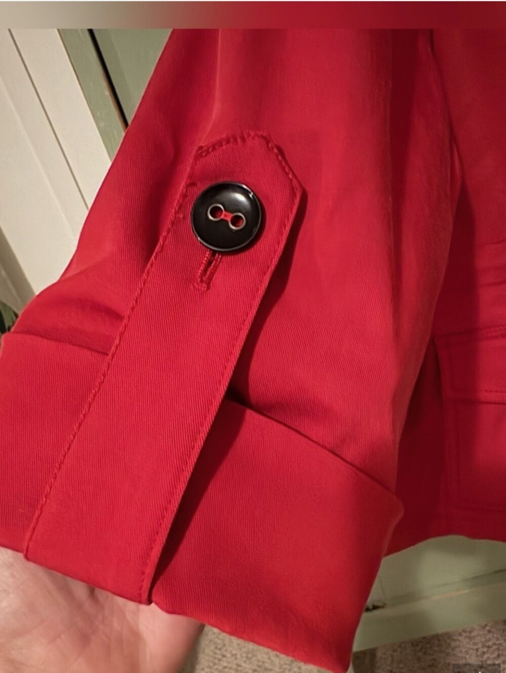 Ruby Rd. Vibrant Red Lightweight Utility Jacket. Size 16P - Picture 7 of 7